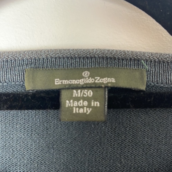 ermenegildo zegna blue long sleeve shirt made in Italy size medium - Picture 3 of 9